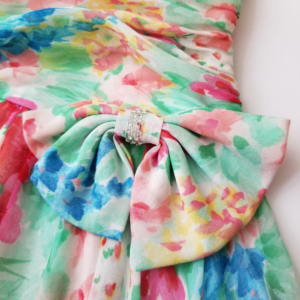 Laura Ashley 1980s Floral Fit & Flare Dress - image 8